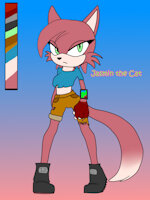 Jasmine Reference by JassTheCat - cat, female, sonic, oc, reference, refsheet