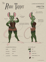 Gretta-The Brawler by TekandPrieda - female, rat, the rune tapper, gretta