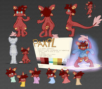 Paxil Character Sheet by AvaBun - dragon, small, male, salamander, clothing