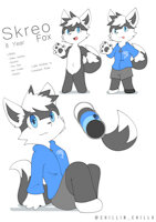 Skreo..... my little character by Touty - fox, male, shark, .