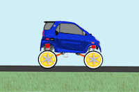 Something Silly...Highrider Smart Car with Spinners by moyomongoose