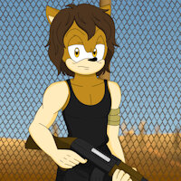 James The Hedgehog (2021 UPDATE) by Silverfantastic - male, hedgehog, posing, weapon, mobian, sonic fan character, ak-47, inspiration, sonic au, james the hedgehog