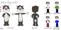 Alex Character Sheet by Matathesis - cub, male, character sheet, european badger