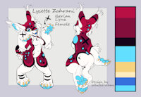 Lysette Zahrani Reference by EnderFloofs - feline, female, reference sheet, lynx, reference, iberian lynx, iberian, female solo