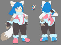 An actual ref sheet by Snowpupper98 - referencesheet, sonic series, wolfgirl, sonicfc, female only, sonicoc