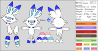 Scorbunny Reference Sheet by ABlueBune - male, reference sheet, pokemon, scorbunny