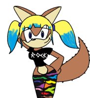 Jennifer The Desert Fox_byCeydaU by Slenderrising20 - fox, girl, fanart, female, sonic, long tail, long ears, desert fox, sonic fan character, sonic fan characters, jennifer, jennifer the desert fox