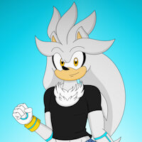 TSS AU: Silver The Hedgehog (2021 UPDATE) by Silverfantastic - male, sexy, hedgehog, power, posing, femboy, mobian, character reference, redesign, update, telekinesis, silver the hedgehog, sonic au