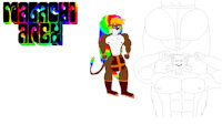 OC - Malachi Arex by Noah888 - lion, gay, sexy, muscle, rainbow, anthro, furry, medieval, original character, creative commons, kordoth, malachi arex