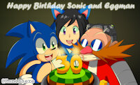 Happy Birth Day Sonic and Eggman 30th by kamiraexe - sonic, sonic the hedgehog, eggman, sonic team, sonicthehedgehog, dr robotnik, dr eggman