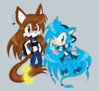 Sophie and Trixie by TrixieStar - girl, trixie, fan characters, female sonic