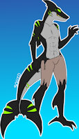 Aeqnon ref by Squidabi - male, anthro, shark, masculine, shark male