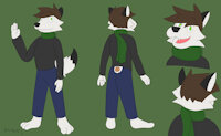 Rune The Wolf Reference Sheet by RuneGalin - wolf, male, reference sheet, rune