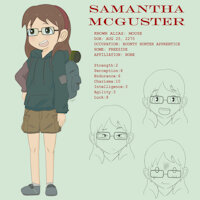 Samantha (Character Reference) by Plinko - girl, loli, character sheet, original, safe, general, human, tween, oc, post apocalyptic, fallout, original character, bounty hunter, humanoid, sfw, character reference, charactersheet, preteen, little girl, wasteland, character ref, character design, samantha, general audiences, mojave, female/solo, post war, bountyhunter, fallout new vegas, character profile, female solo, homosapien, safe for work, characterdesign, fallout oc, samantha mcguster