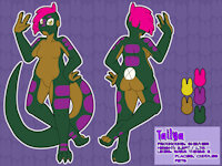 [OC] Tailya - Ref Sheet by corporealrabbit - anthro, lizard, reptile, scaley, refsheet, her, she, referencesheet, tailya