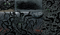 Pentazer - Eidolon by Pentazer - male, raven, alien, tentacles, monster, god, horror, tentacle, ghost, beak, huge, abstract, cosmic, multiple eyes, being, great, nightmare, elder, dimensional, lovecraftian, titanic, abomination, scholar, old one