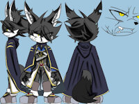 Krad the dark wolf by ZeroTheWolfOmega - male, sonic fan characters, sonic oc, mobian wolf