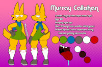 Updated Murray Ref Sheet! by ThatDawgMurray - character sheet, ref, oc, fursona, ref sheet, murray