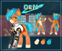 Den Reference by EnderFloofs - male, stallion, pony, reference, guard, earth pony, royal guard