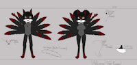 Volcano Kumiho Reference by Volcano - fox, female, male, volcano, nine tailed fox, kumiho, rule 63, gumiho