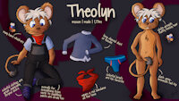 Theolyn (Refsheet) by Theolyn - cute, male, mouse, shy, overalls, refsheet, bandana, mouse/rodent
