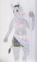 Kin Tsugi by AdditionalHyenas - female, donkey, transgender, pride flag, trans gender