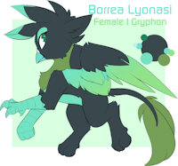 Borrea Lyonasi Reference by EnderFloofs - female, reference sheet, gryphon, model, reference, gryphoness