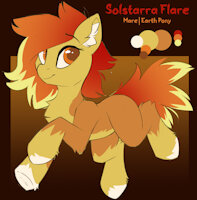 Solstarra Flare Reference by EnderFloofs - female, reference sheet, mare, pony, reference, my little pony, earth pony