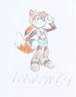 Peleja the Maned Wolf by marlon64 - gloves, canine, cowboy hat, boot, orange fur, sonic fanart, mobius, canide, character design, fan characters, cow girl, sonic (series), character profile, manedwolf, female sonic, sonicfancharacter, fanarts, female only, guara wolf