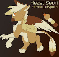 Hazel Saori Reference by EnderFloofs - female, reference sheet, gryphon, reference, gryphoness