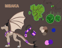 Meaka RefSheet by FalysyuH - dragon, female, wanderer, earthdragon