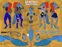 Beast Undyne by FalysyuH - female, undertale, undyne, beasttale, monster/fishwoman, beastundyne