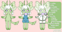 261221 by lychee - cat, male, reference sheet, green, alien