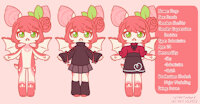 261221 by lychee - female, bat, reference sheet, pink