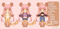 261221 by lychee - female, reference sheet, pink, cheetah