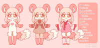 261221 by lychee - female, red panda, reference sheet, pink