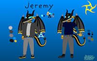 Jeremy Ref by Jeremythedragon - dragon, male, anthro, oc, jeremy, legendary, referance, character reference, reference-sheet, jeremy the dragon