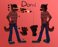 Domi Ref Sheet 2021 by Domidark - wolf, male, reference sheet, canine, canid, ref sheet, sfw, domidark, domi