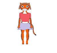 Tamaya Roxanne Tiger by SteamLocoLtMtn - tigress, female, reference sheet, tiger, character sheet