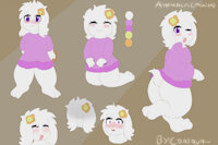 autumn (mimiga) ref sheet by Coalava - female, mimiga, cave story, ref-sheet