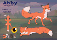Abby Sheet 2022 by RukiFox - fox, female, feral, vixen, sheet, vulpine, redfox