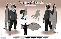 Lexius Ref Sheet by Batroo - male, hybrid, bat, kangaroo, batroo