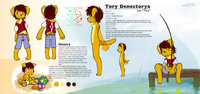 Tory Character Sheet by AvaBun - dog, cub, male, magic, gay, toddler, play, golden retriever, telekinesis