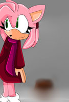 .:Amy Loves The Snow:. by SonicsLittleChilidog - snow, hedgehog, art, amy, sonicx, female/male, backround, painttoolsai