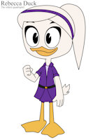 Rebecca Duck by PokemonSoldier - female, oc, duck, ducktales, original character, duckling, ducktales 2017, ducktales2017, rebecca duck