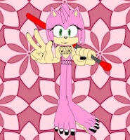 Amy Rose by Fansofan - female, teen, feet, paws, bisexual, teenager, skirt, hedgehog, sonic, oc, rodent, feetpaws, tomboy, amy rose, mobian, mace, original character, fan character, redesign, sonic fan character, feet fetish