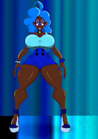 blue barry Open ADOPTABLE by Xmrblack1986X - open, tits, big boobs, adoptable, big tits, ebony, big butt, booba, thicc, open adopt, black woman