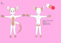 Ethan Mouse Ref by DrHojo123 - diaper, male, underwear, glasses, mouse, overalls, breifs