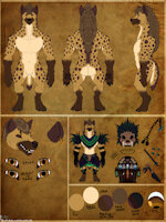 [C] Gnoll Refsheet - Dryxyrk by Spiritwhitewolf - character sheet, commissions, gnoll, witch doctor, dnd, 2021, spiritwhitewolf, sexyspots, dryxyrk, dungeons n dragons