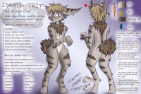 LINKS - Trip - Character Sheet by Farfener - male, reference sheet, character sheet, ref sheet, lapine, digital art, trip, character reference, links, character ref, auroran archives, farfener, striped hare